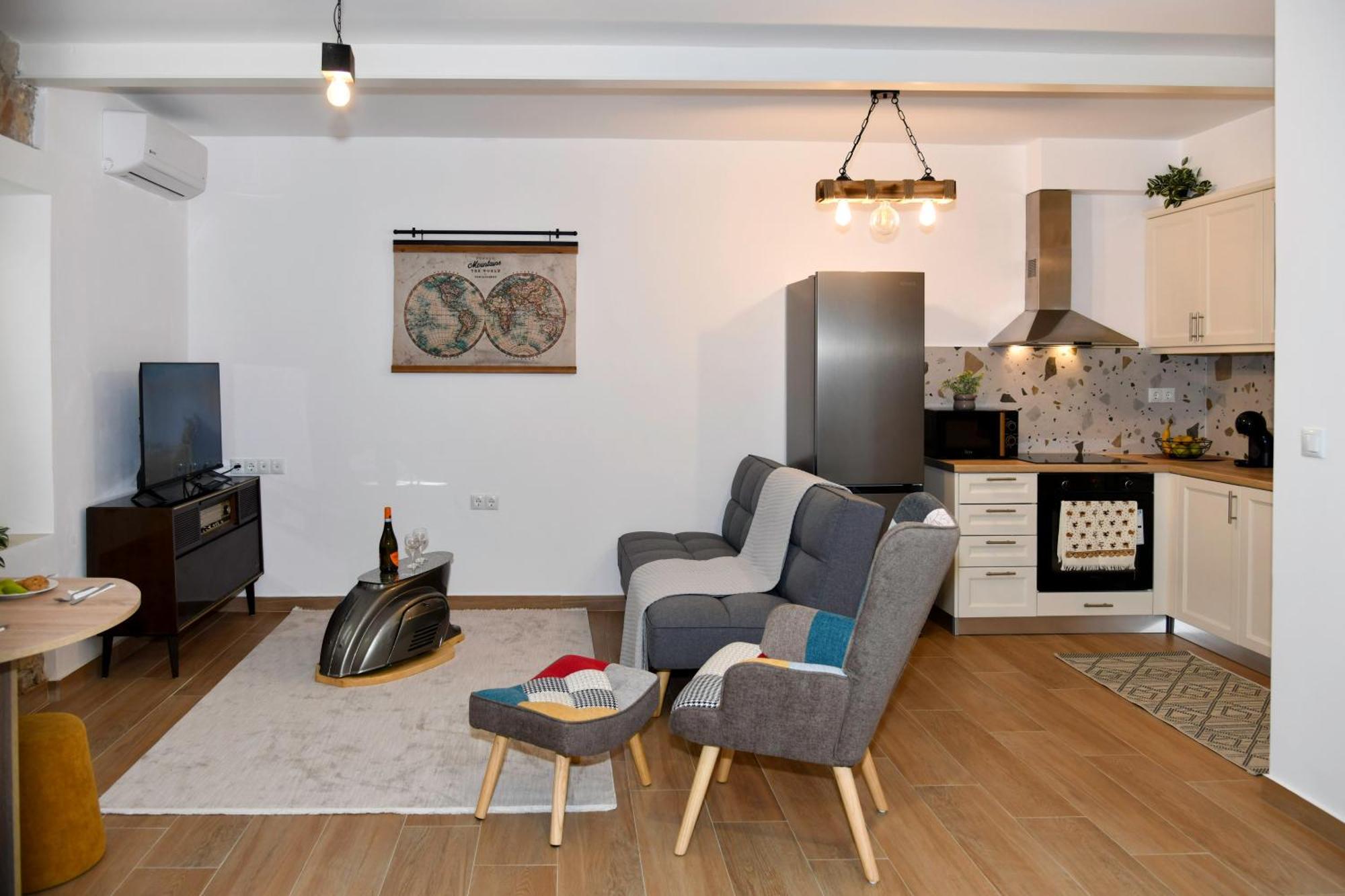 Captain Theo'S Modern Apartment Maria ليفكيمي المظهر الخارجي الصورة